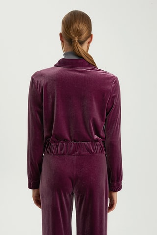 Veste en velours - Rouge