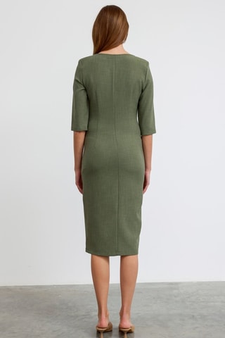 Robe midi - Vert
