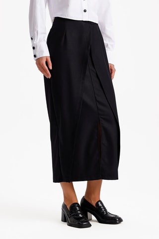 Jupe portefeuille - Noir