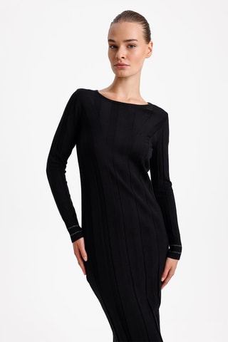 Robe fourreau - Noir et blanc