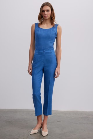 Pantalon carotte - Bleu