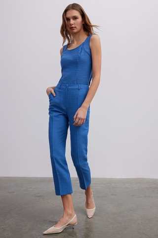 Pantalon carotte - Bleu