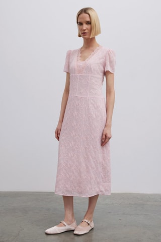 Robe midi - Rose