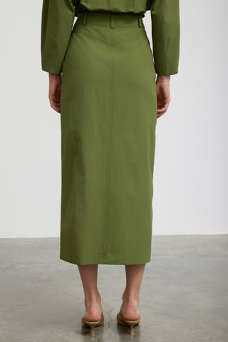 Jupe midi - Vert