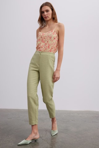 Pantalon 7/8 taille haute - Vert