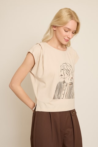 T-shirt - Beige