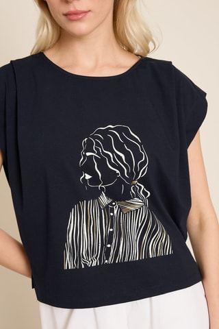 T-shirt - Bleu marine