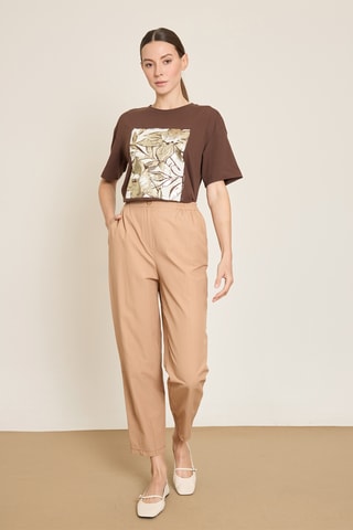 Pantalon 7/8 - Marron