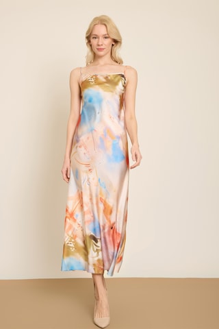Robe midi - Multicolore