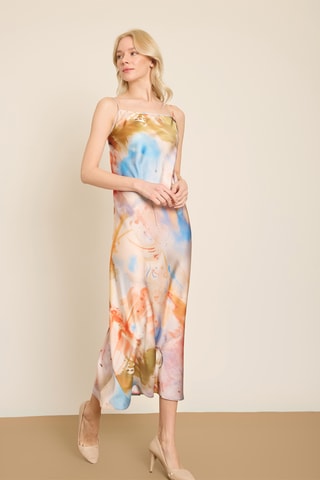 Robe midi - Multicolore