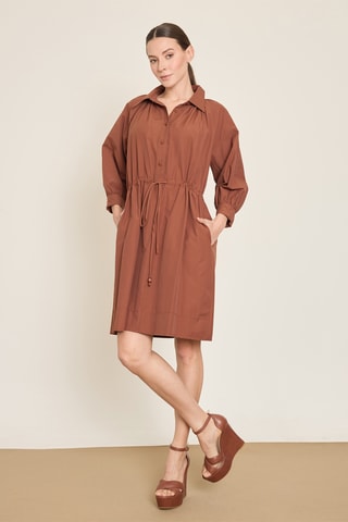 Robe chemise - Marron