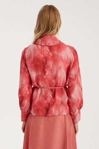 Veste tie and dye - Rose et rouge