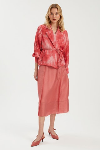 Veste tie and dye - Rose et rouge