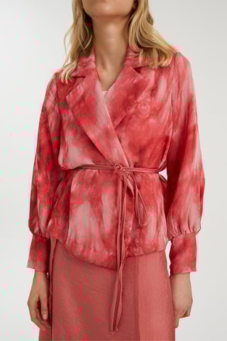 Veste tie and dye - Rose et rouge