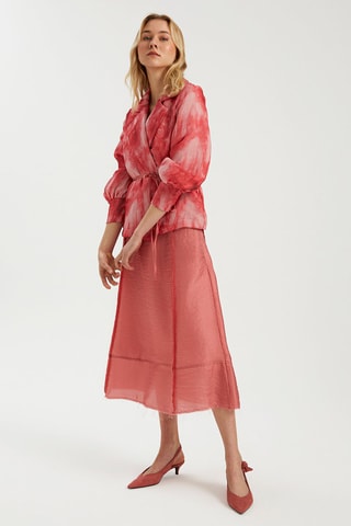 Veste tie and dye - Rose et rouge