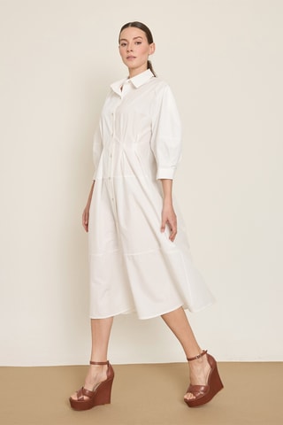 Robe chemise - Beige