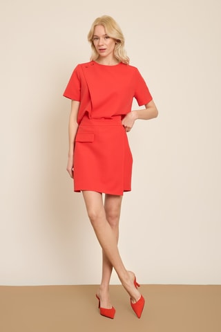 Jupe-short - Rouge