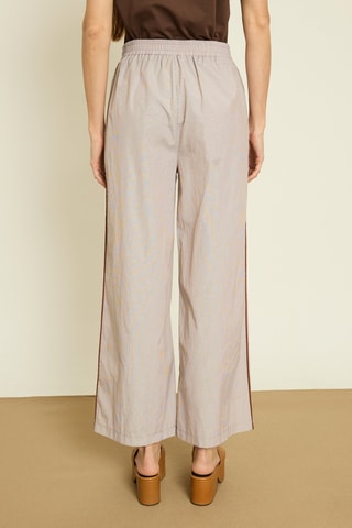 Pantalon wide legs - Marron