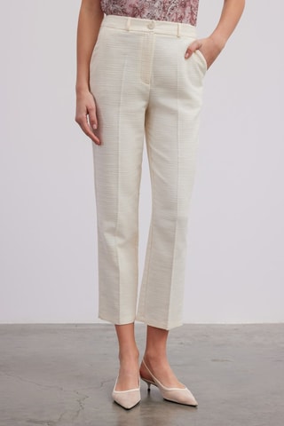 Pantalon carotte - Blanc