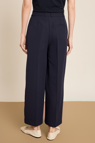 Pantalon wide legs - Bleu marine
