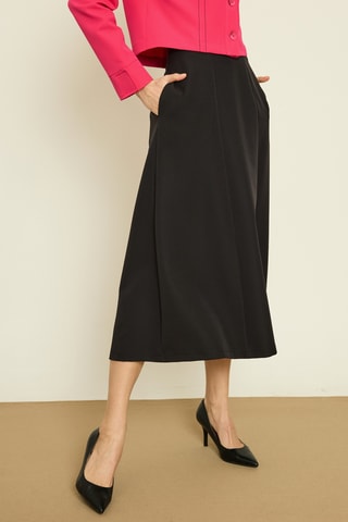 Jupe midi - Noir