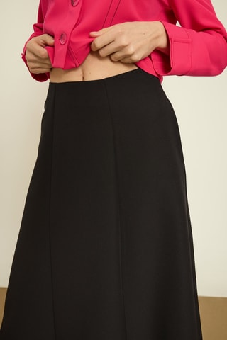 Jupe midi - Noir