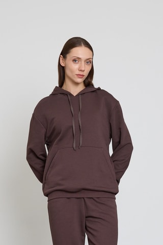 Sweat à capuche - Marron