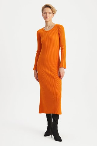 Robe droite - Orange
