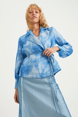 Veste - Blanc et bleu