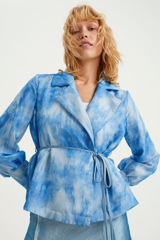 Veste - Blanc et bleu