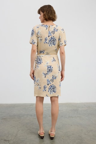 Robe patineuse en lin - Beige