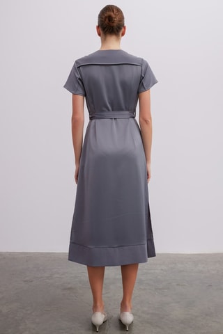 Robe midi - Gris