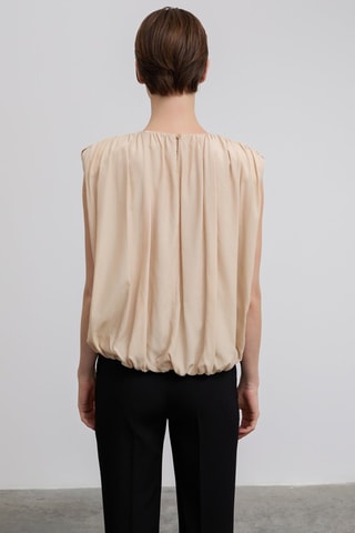 Blouse relaxed - Beige