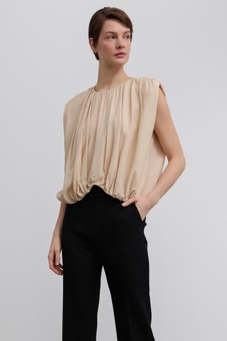 Blouse relaxed - Beige