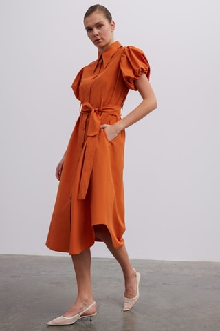 Robe chemise - Orange - Orange