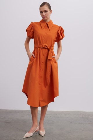 Robe chemise - Orange - Orange