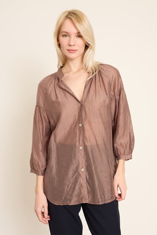 Chemisier loose - Marron