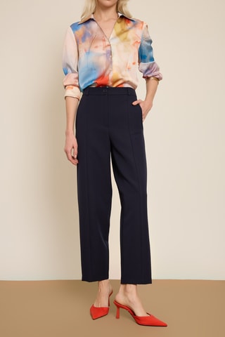 Pantalon carotte 7/8 - Bleu marine