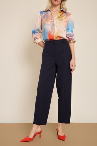 Pantalon carotte 7/8 - Bleu marine