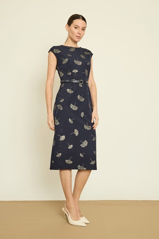 Robe droite - Bleu marine