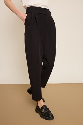 Pantalon carotte 7/8 - Noir