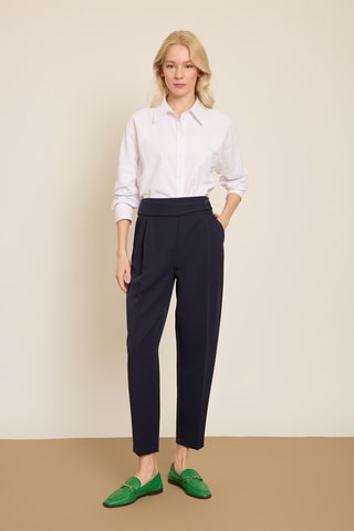Pantalon carotte 7/8 - Bleu marine