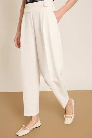 Pantalon carotte 7/8 - Beige