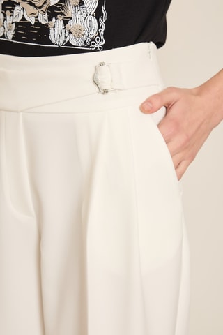 Pantalon carotte 7/8 - Beige