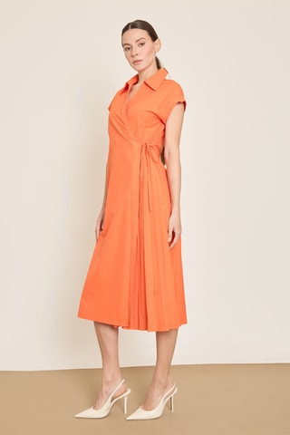 Robe portefeuille - Orange