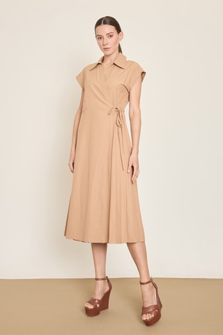 Robe portefeuille - Marron