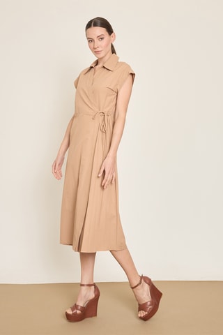 Robe portefeuille - Marron