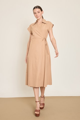 Robe portefeuille - Marron