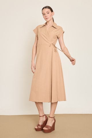 Robe portefeuille - Marron