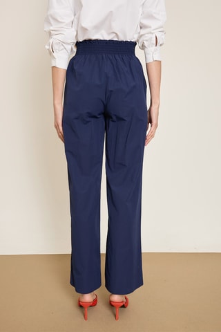 Pantalon wide legs - Bleu marine